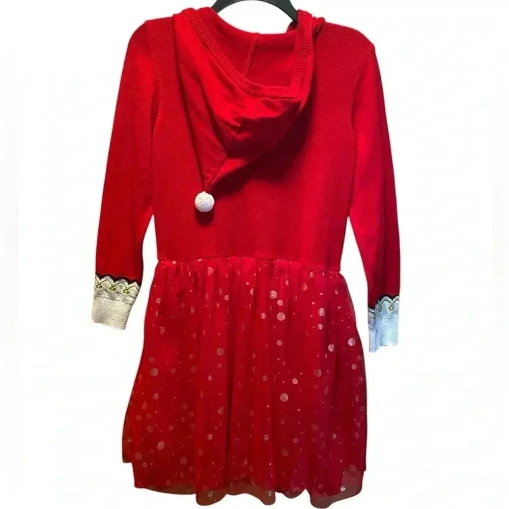 Holiday Dress XL (Girls) long Sleeve Red Gold Nutcracker Sweater Dresss 2023 - Picture 2 of 8